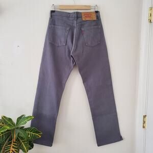 Levi's Vintage 90's 501 Flare Straight Grey Jeans 30 34